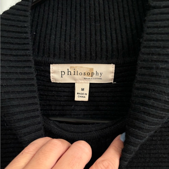 Ladies Size Medium Philosophy Mock Neck Sweater / Perfect Condition - Picture 2 of 3
